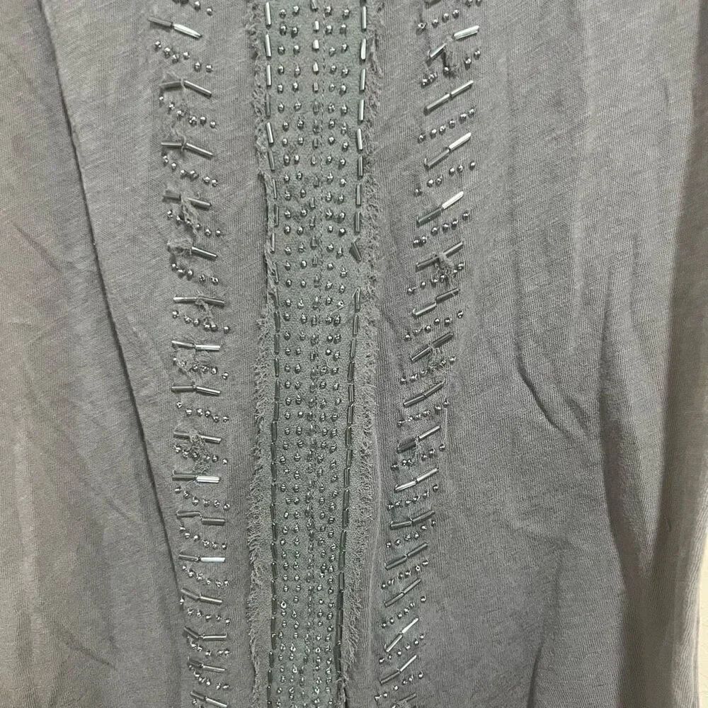 J. Crew grey Beaded Tank - Picture 3 of 8